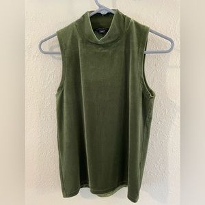 Velour Mockneck Tank by J. Crew